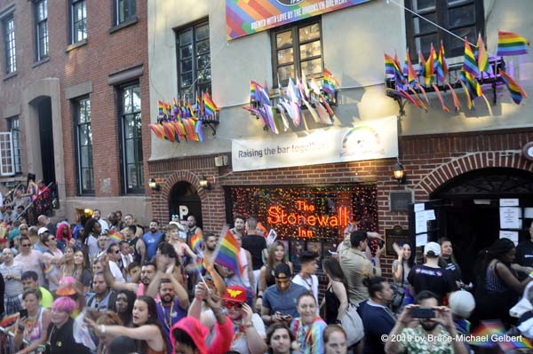 Stonewall Inn at Pride NYC 2019 photo by Bruce-Michael Gelbert